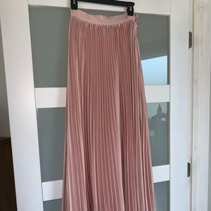 Pink maxi skirt
